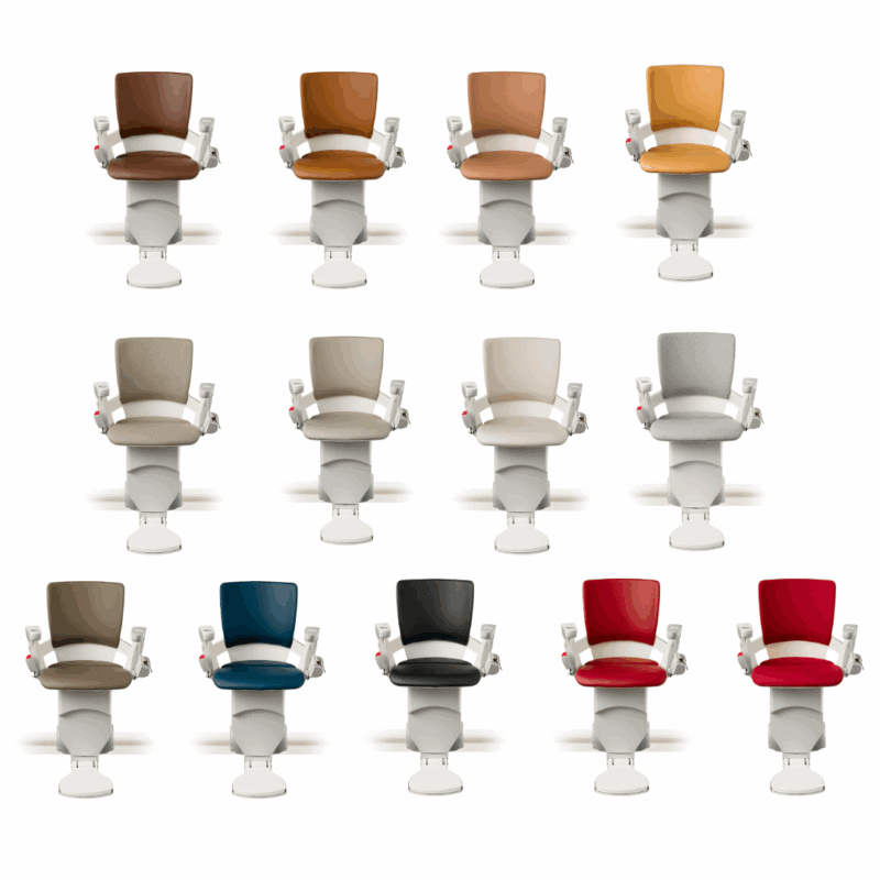 Colores tapizado silla salvaescaleras Smart Air