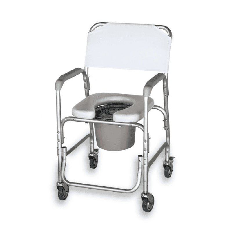 Silla De Ba o Con Ruedas Y Cubeta De Aluminio Eurodiscap Silla De Ba o Con Ruedas Y Cubeta De Aluminio Eurodiscap