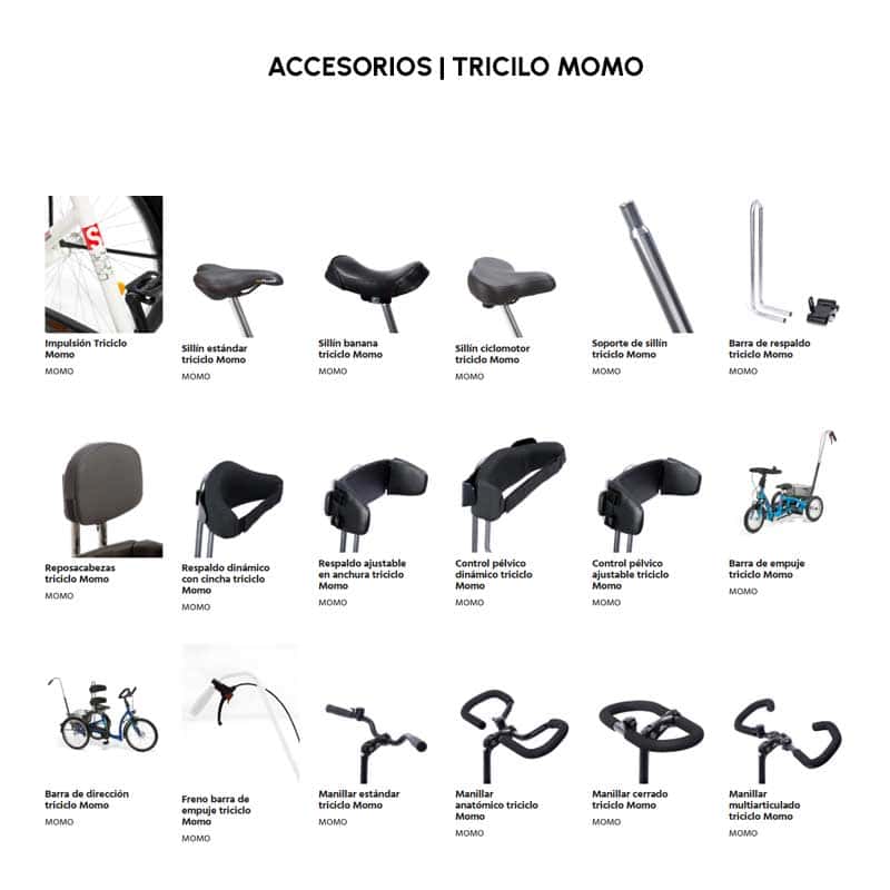 Accesorios triciclo Momo