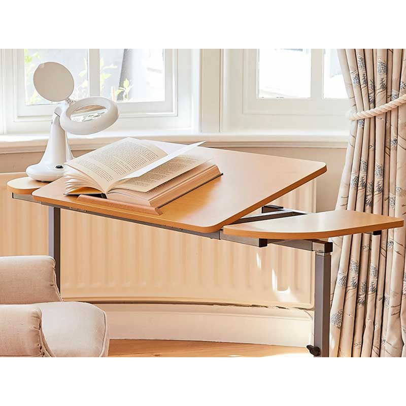 Mesa auxiliar abatible para leer para personas con movilidad reducida