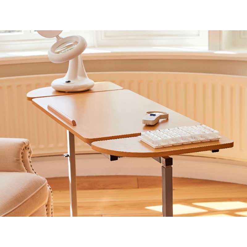 Mesa auxiliar regulable para sofá y cama