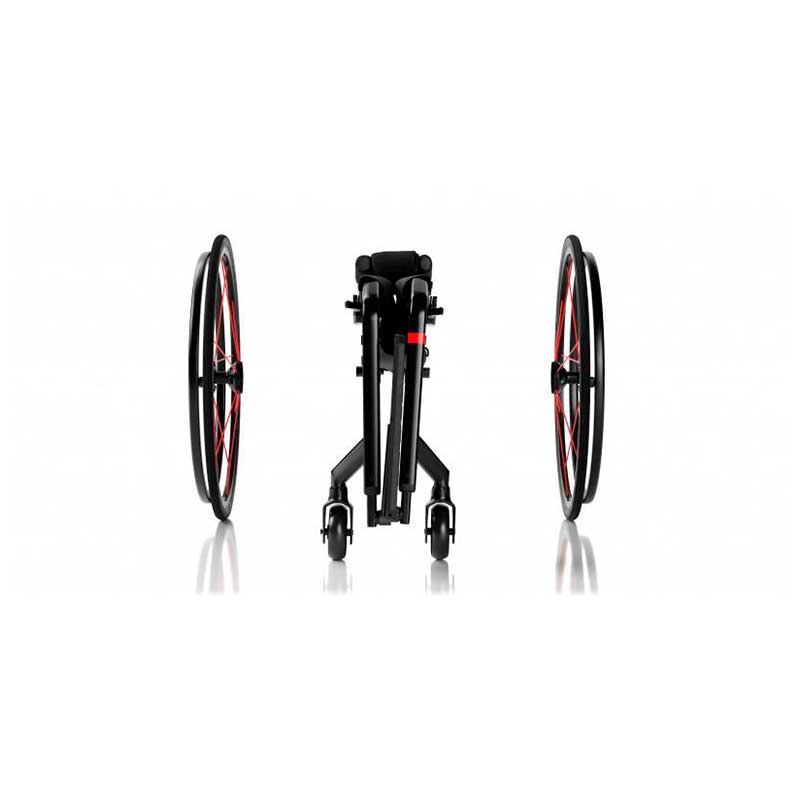 Silla de ruedas activa Küschall Champion Super Light desmontada