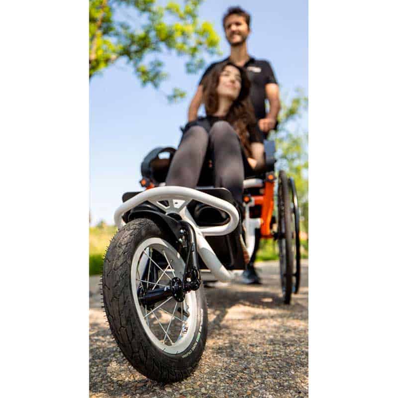 Silla de ruedas deportiva Joëlette Finisher inclusión y deporte sin límites