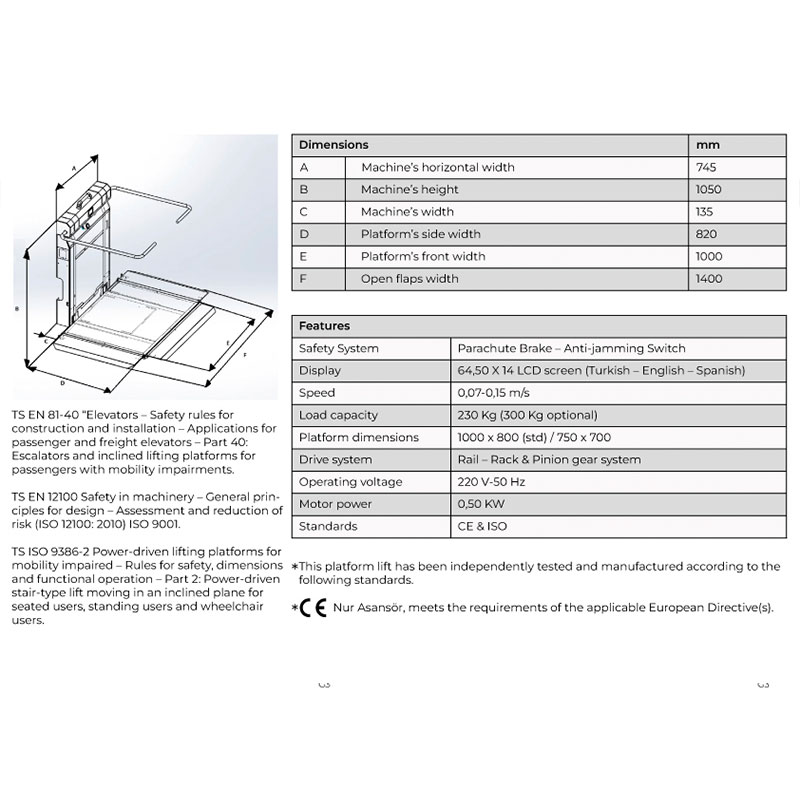 Plataforma salvaescaleras de tramo recto Masha - Imagen 11