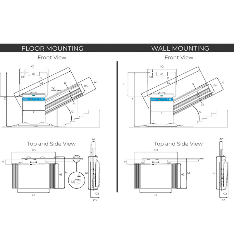 Medidas plataforma elevadora Mash