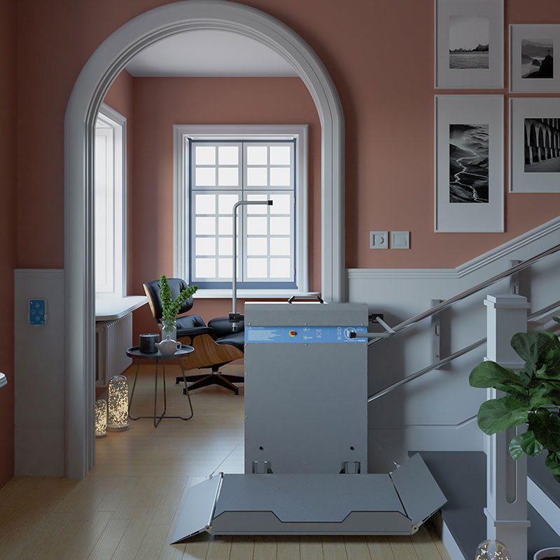 Plataforma elevadora Mash instalación en interior