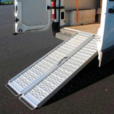 Rampa plegable tipo maletero Ergo y Ergo Plus único carril para sillas de ruedas